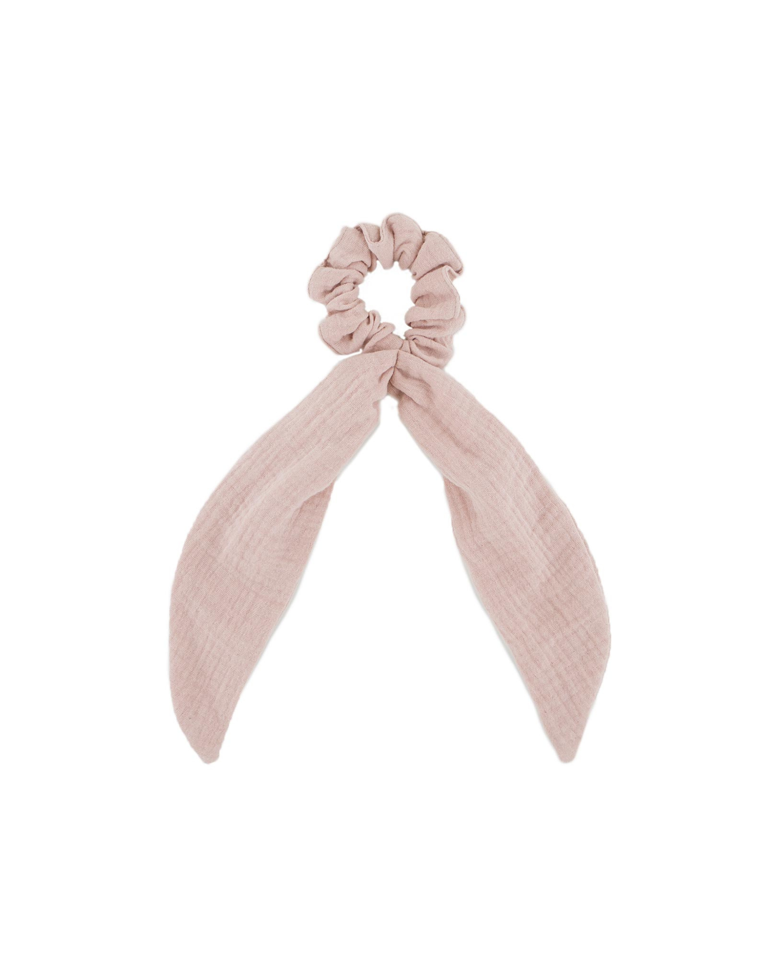 Girls Scrunchie Long by Les Vedettes in high quality Muslin Cotton, shown in the color Soft Pink.