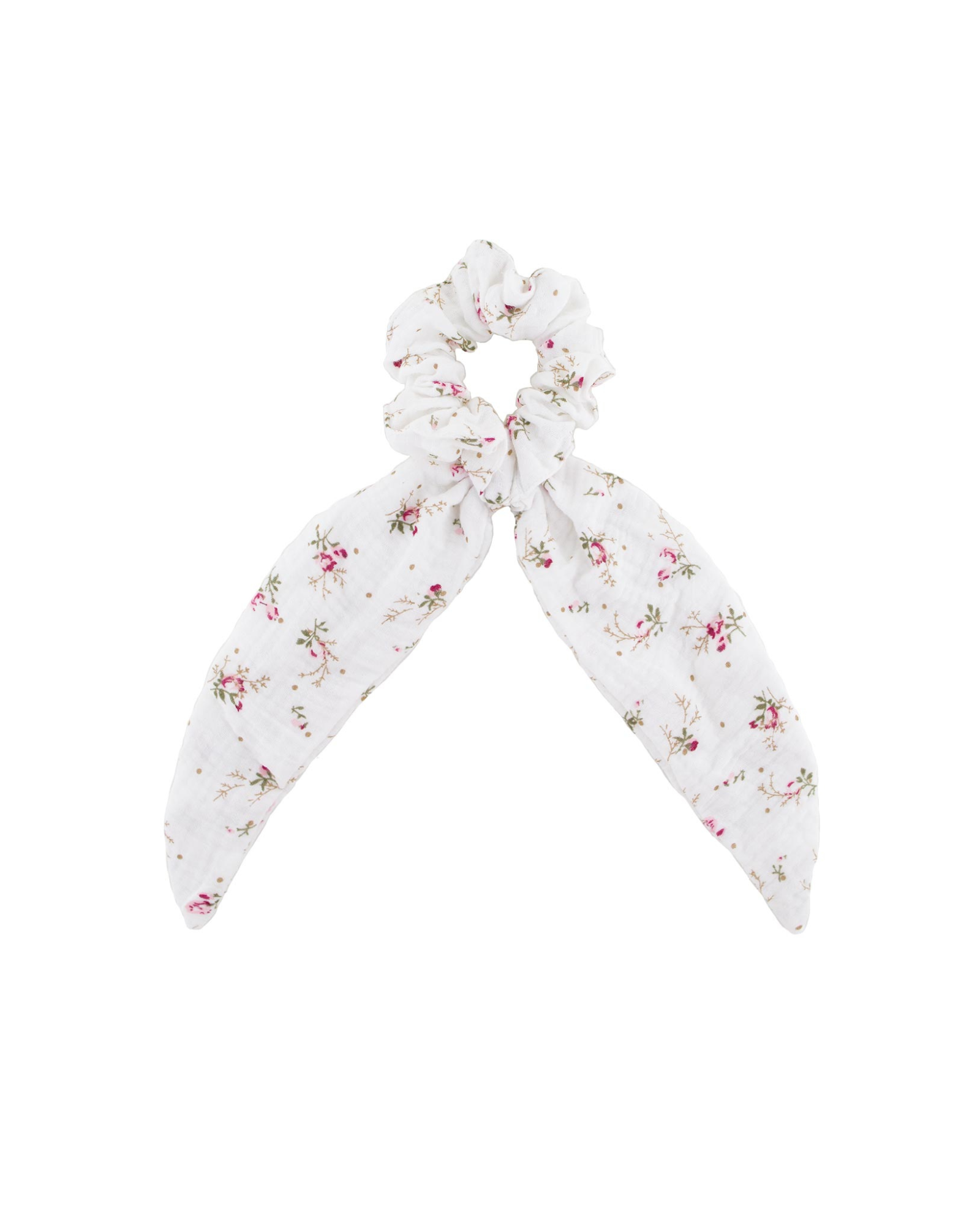 Girls Scrunchie Long by Les Vedettes in high quality Muslin Cotton, shown in Wildflower.