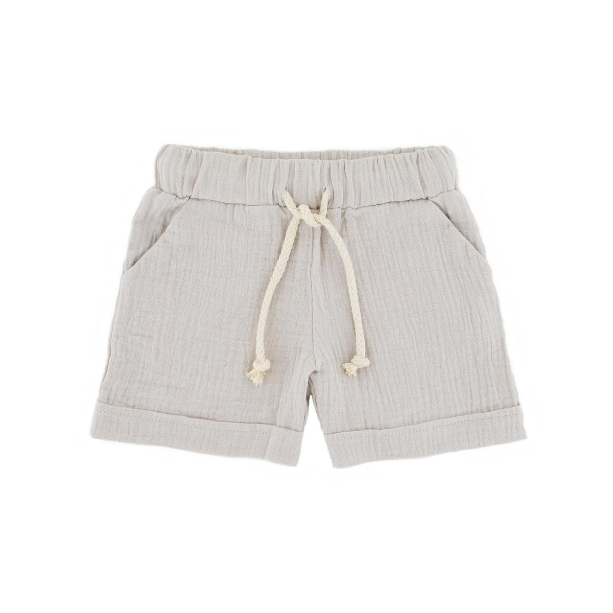 boys shorts Julian by Les Vedettes in beige muslin cotton