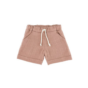 Julian shorts - caramel linen