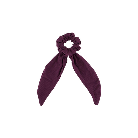 scrunchies-long-aubergine-muslin-cotton-hair-accessories