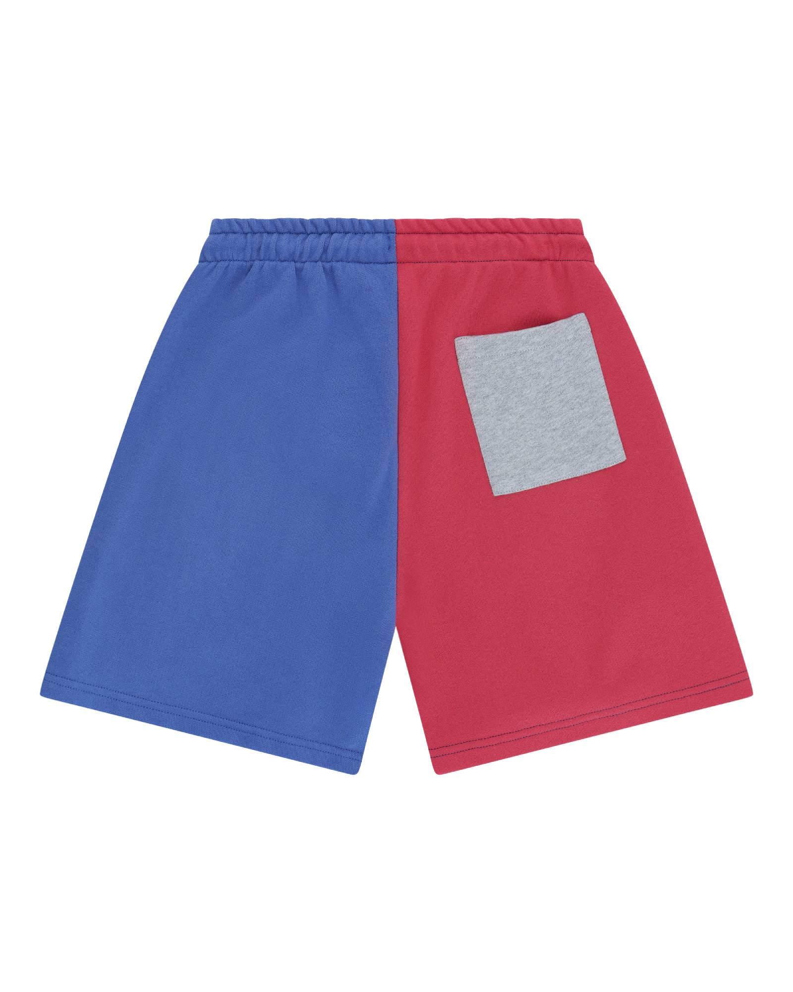 boys jog shorts by Cos I Said So in color block from the rear