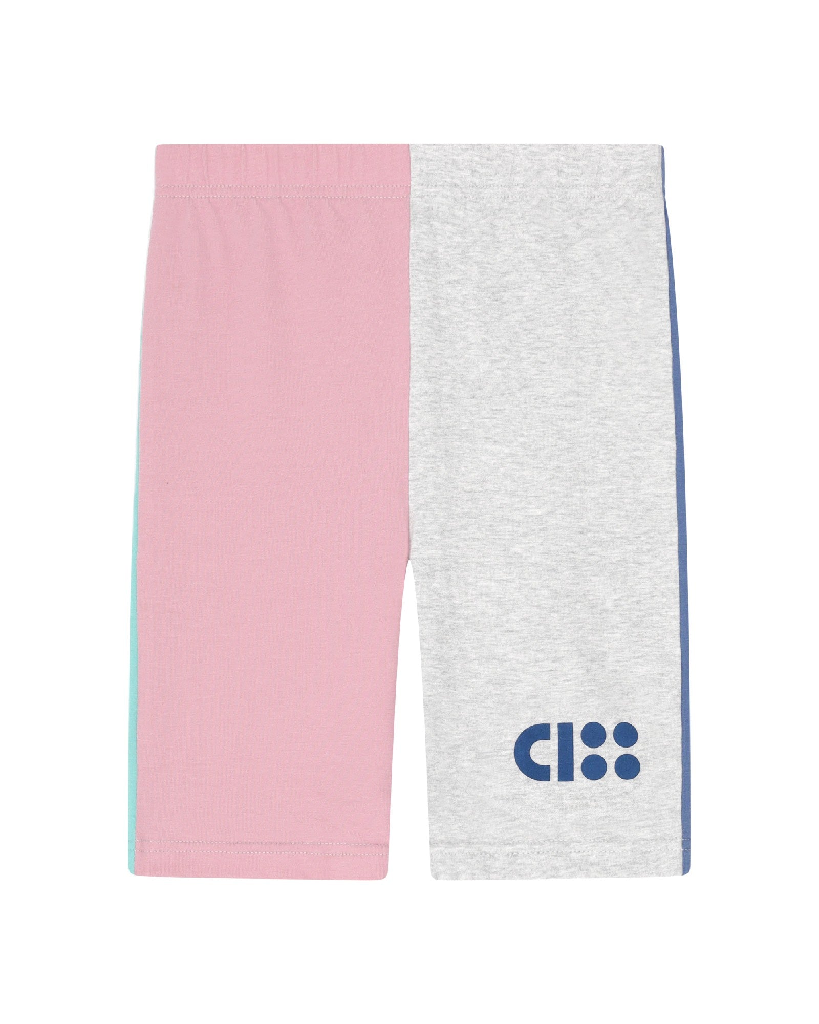 bike shorts in colour block organic cotton by cos I said so - front side