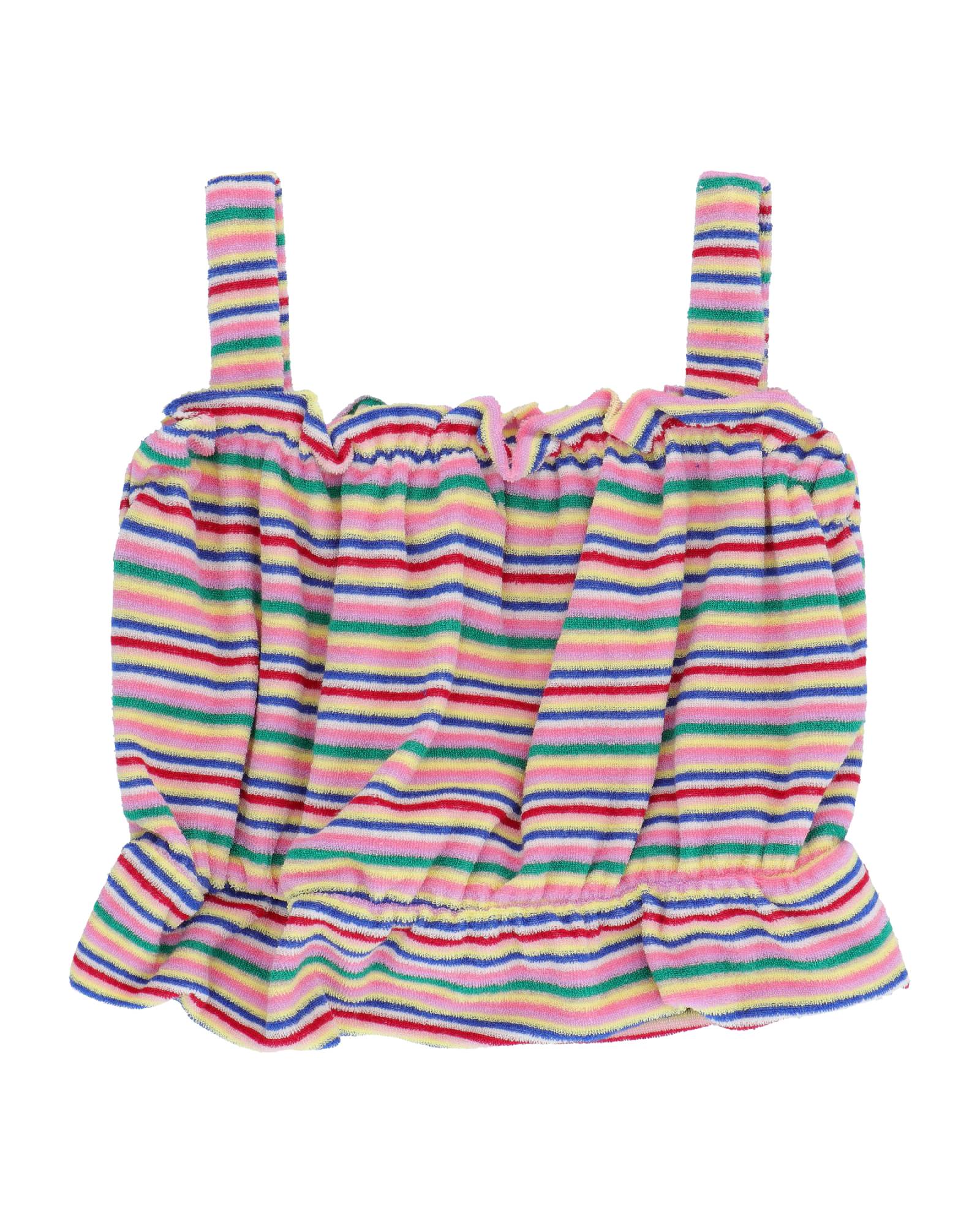 crop top in striped terry cloth by Cos I Said So