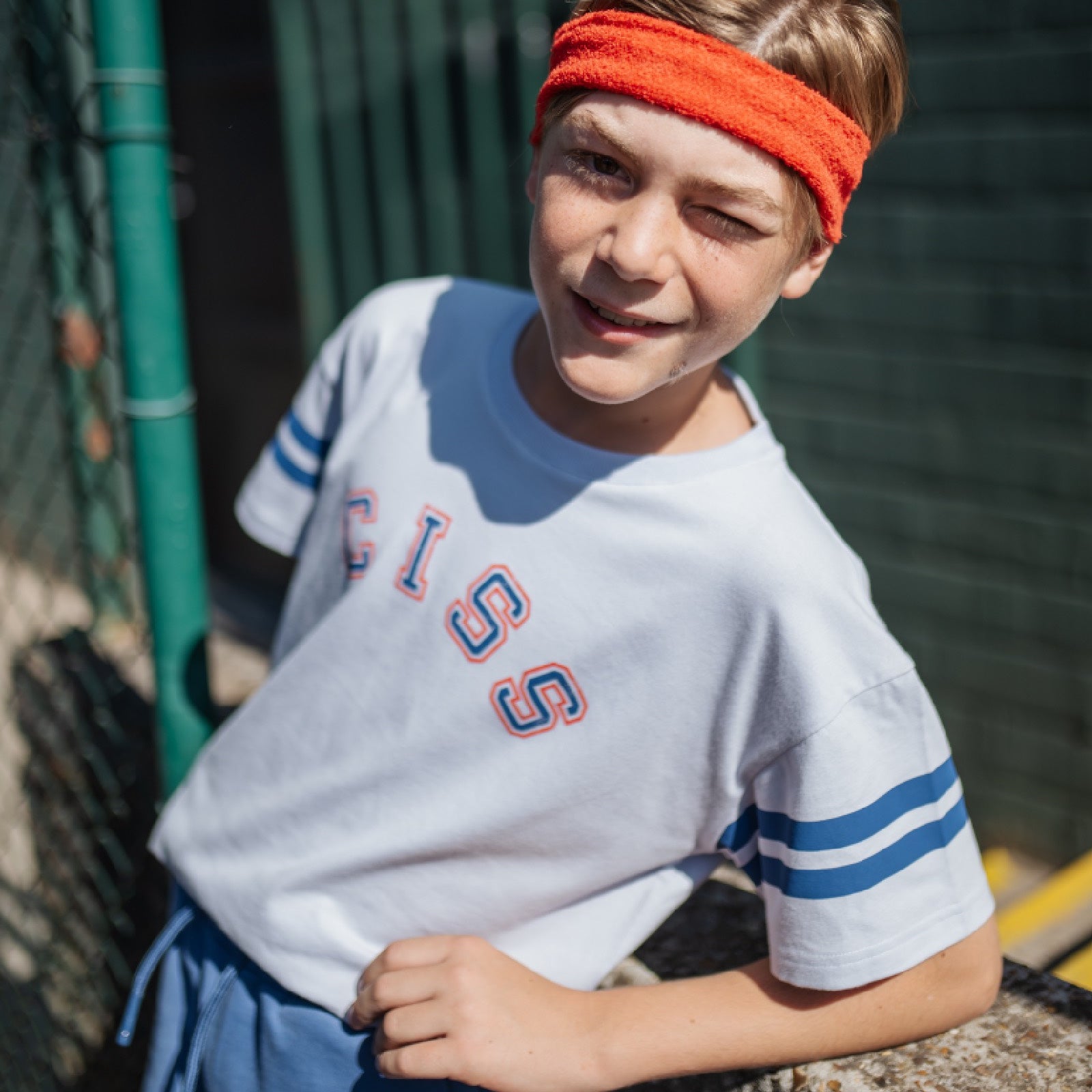 boy model wearing the ciss varsity t-shirt of cos I said so