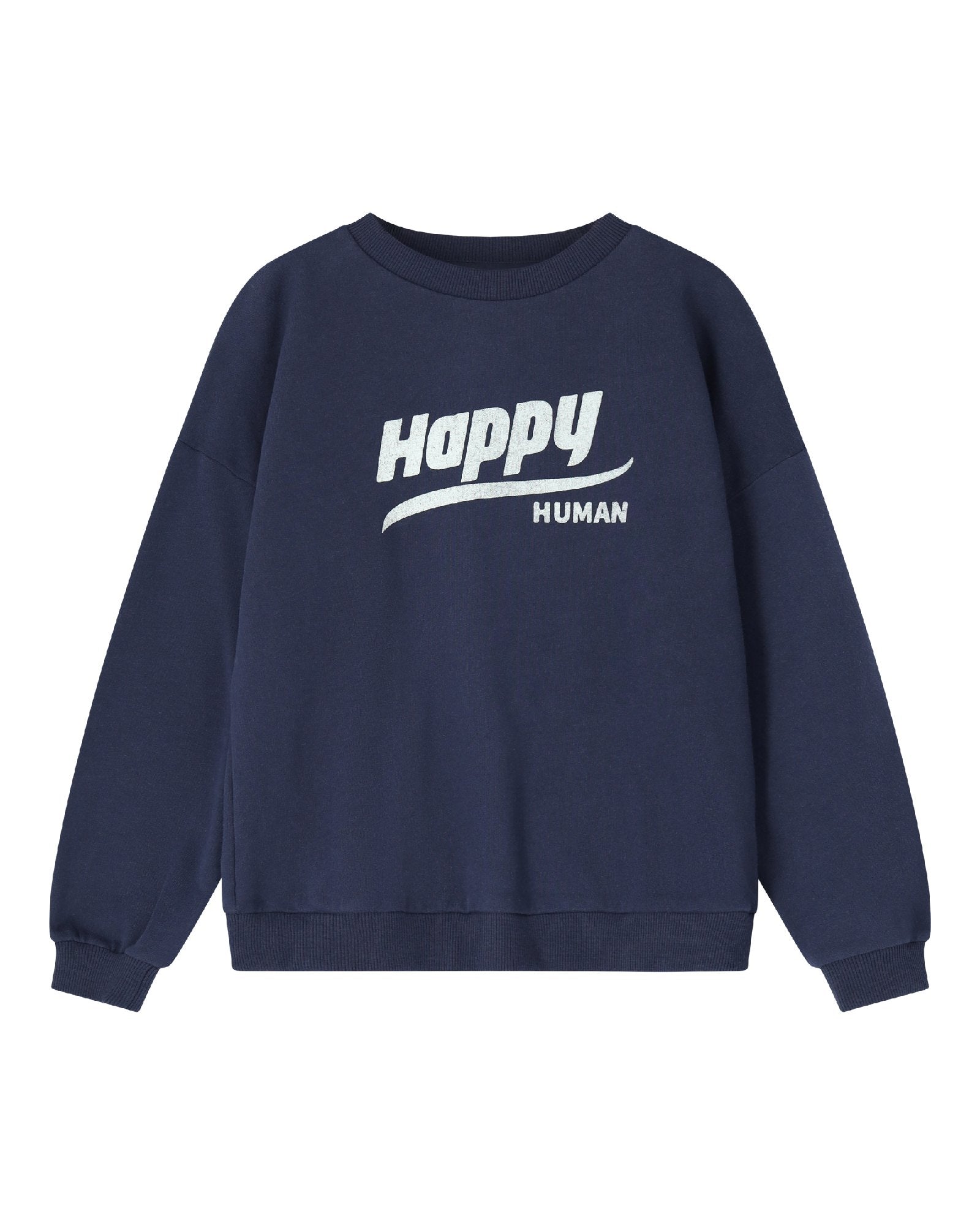 unisex happy human sweater in maritime blue by Cos I said So