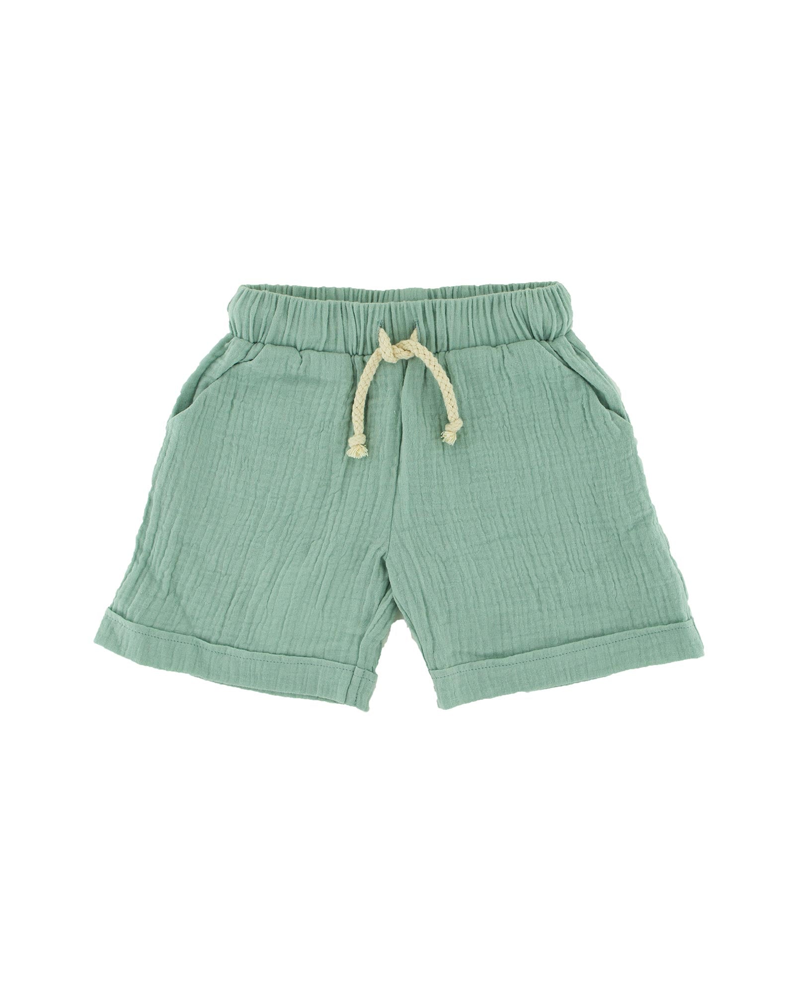 boys shorts Julian in sage green by Les Vedettes