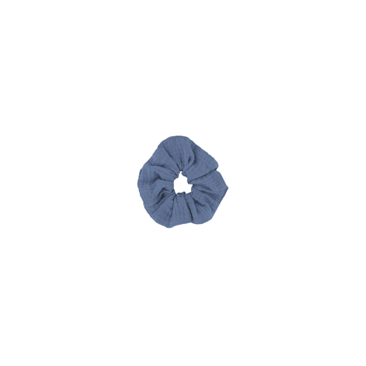 scrunchie small by Les Vedettes in cloudy blue muslin cotton