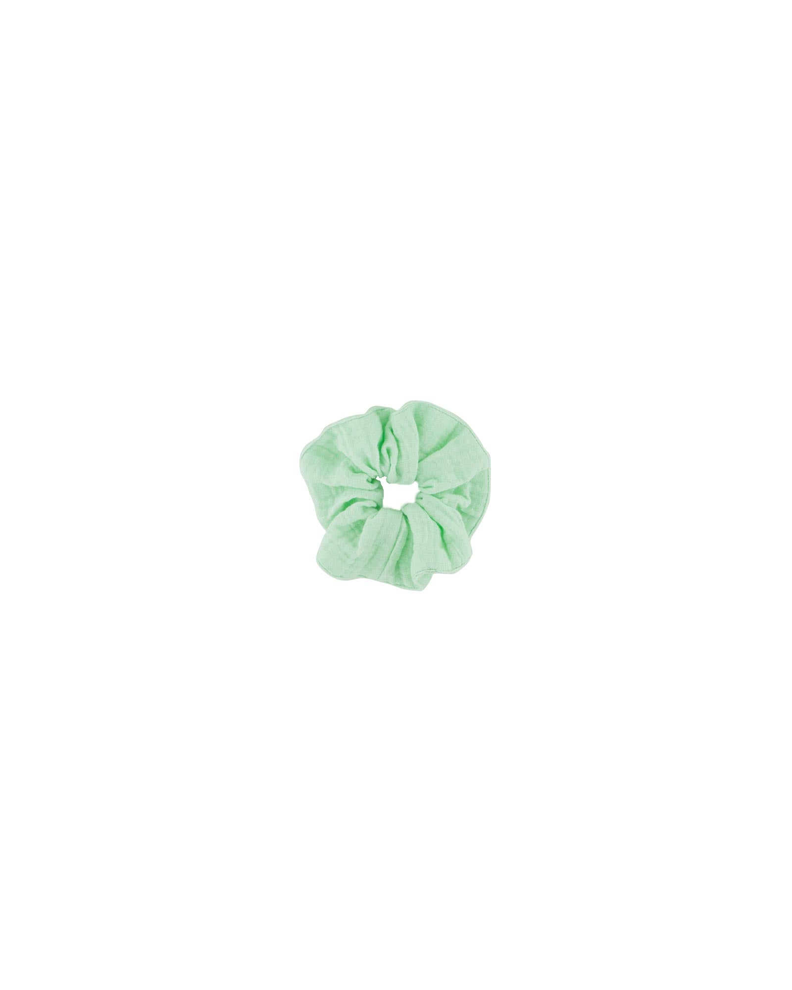 scrunchie small by Les Vedettes in mint muslin cotton