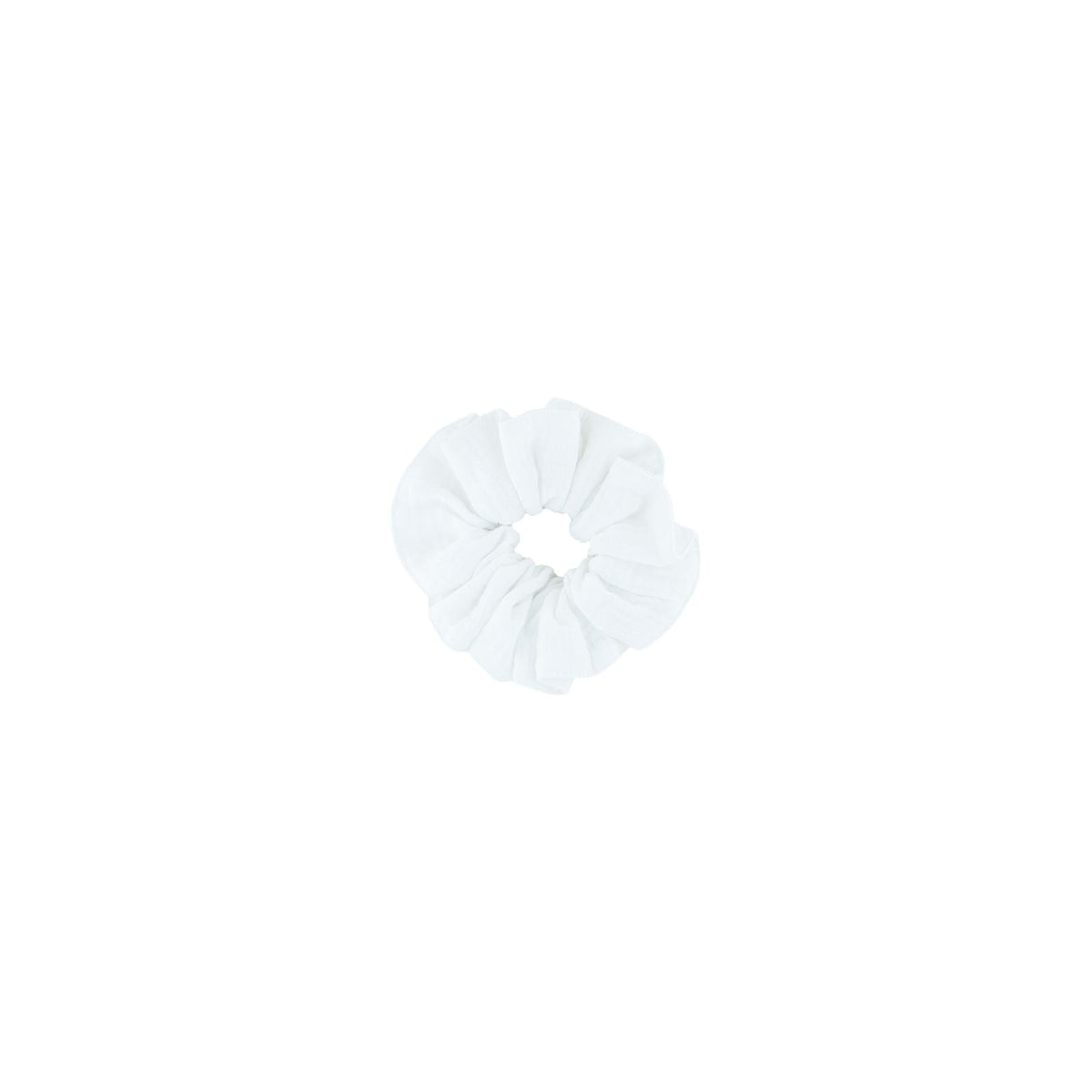 scrunchie small by Les Vedettes in white muslin cotton