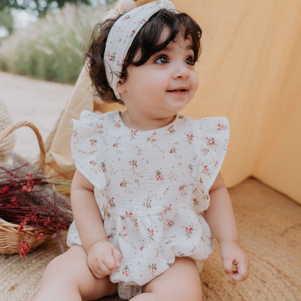 matching-headband-baby-girl-flower-onesie-sleeveless-frilled-romper-summerstyle-muslin-cotton