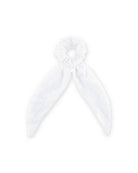 Scrunchie long by Les Vedettes in white linen