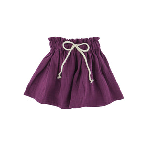 Girl's Sienna Skirt - Aubergine - 1-8 years - Muslin Cotton
