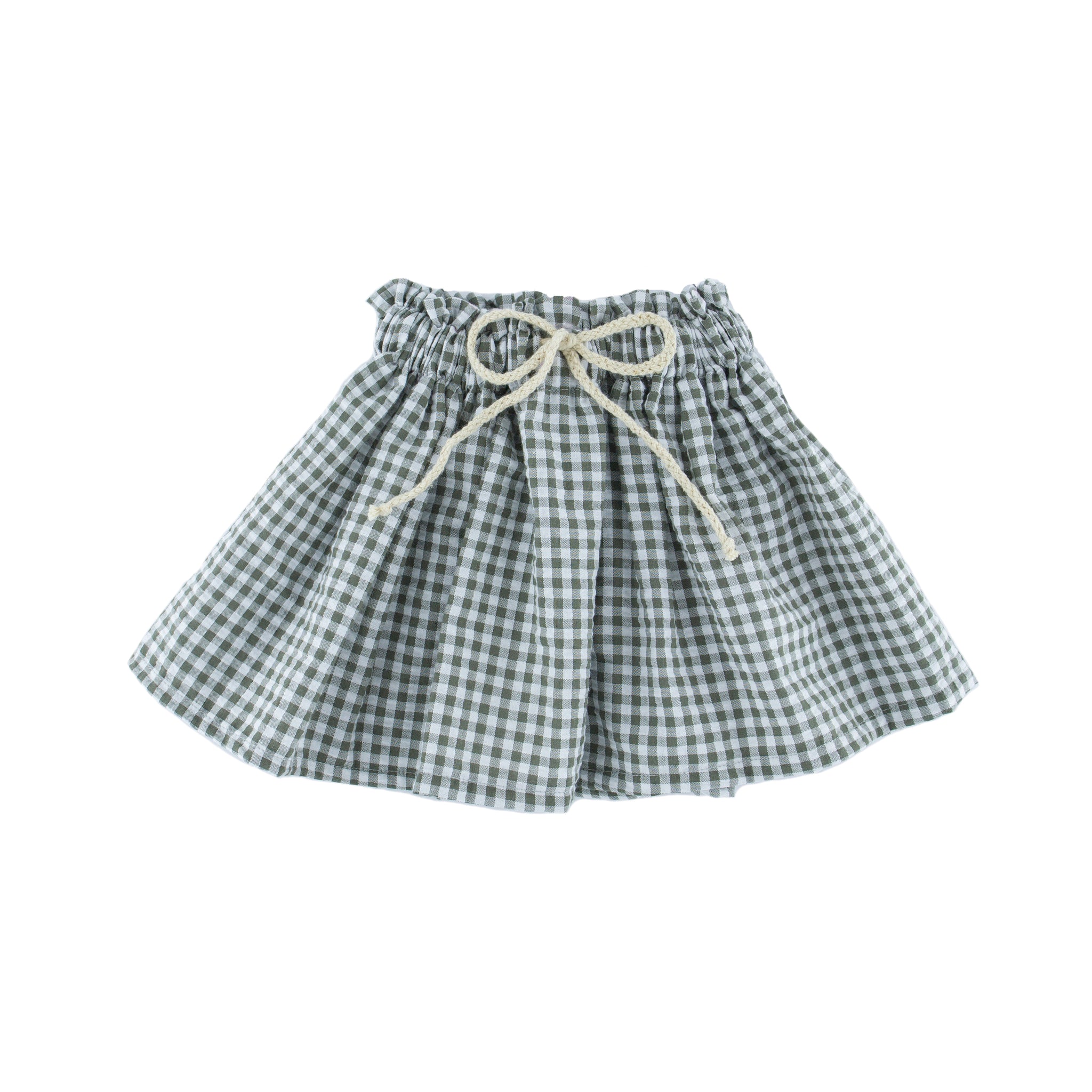 Sienna skirt - checkered Khaki