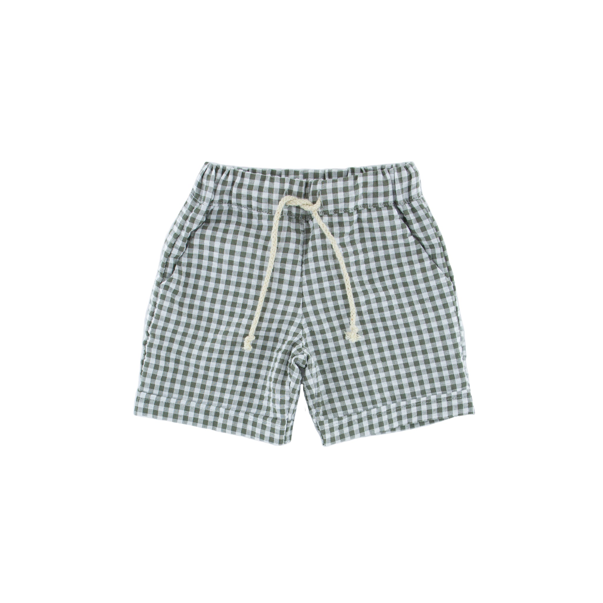 Julian shorts - checkered khaki