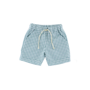 Julian shorts - checkered soft green