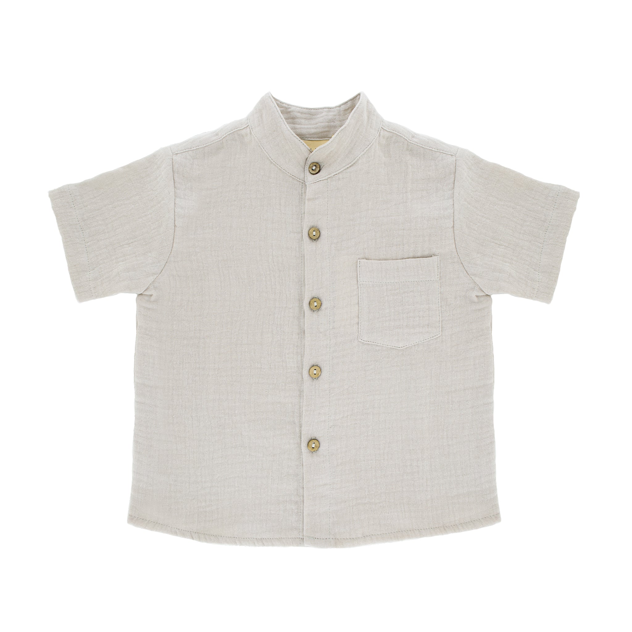 boys-shirt-blouse-top-short-sleeves-coconut_buttons-round_neck-round_collar-pocket-beige-natural-organic-muslin-cotton-Les_Vedettes