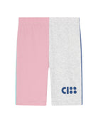 bike shorts in colour block organic cotton by cos I said so - front side