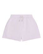 girls cut off jog shorts by Cos I Said So in the color hushed violet in high quality organic cotton