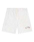 boys shorts in pin stripes organic cotton by cos I said so