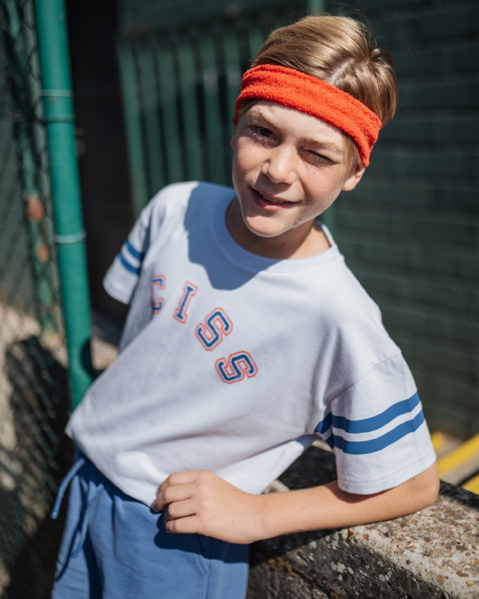 boy model wearing the ciss varsity t-shirt of cos I said so
