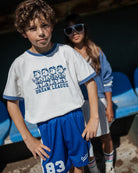 boy model wearing the dream league t-shirt bears in organic cotton by cos I said so