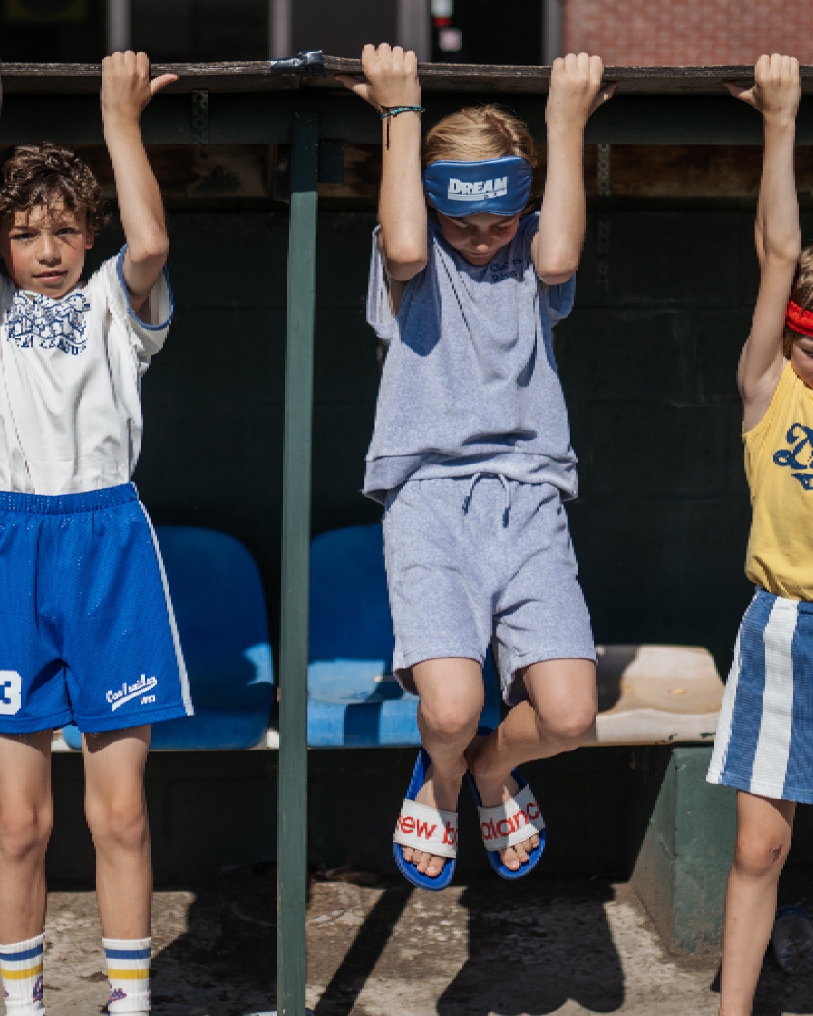 boy model wearing towel terry shorts club des reves in grey by cos I said so