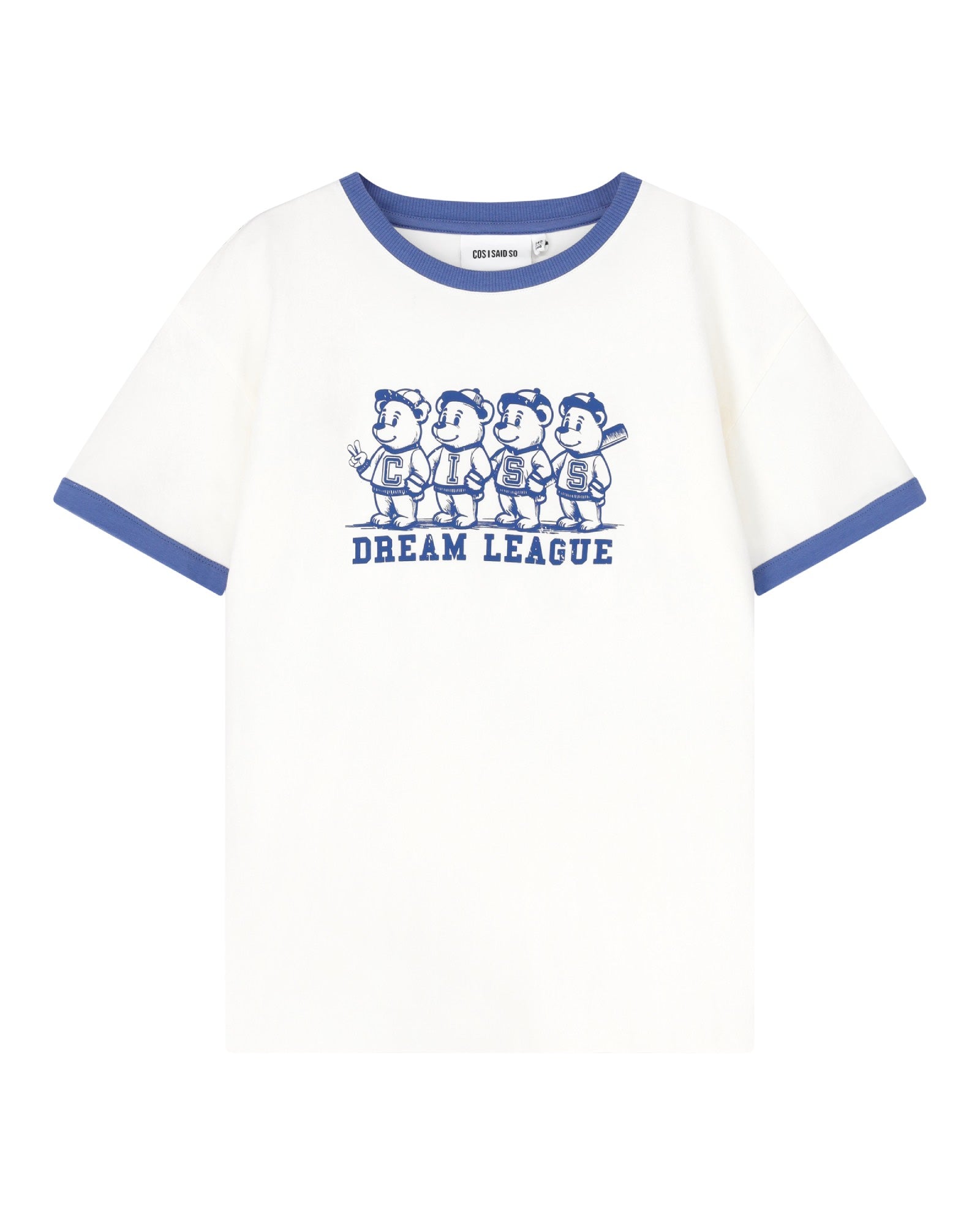 kids unisex club des dream league bears in offwhite  organic cotton by cos I said so  - front view