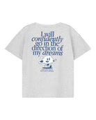 kids unisex club des reves t-shirt in grey melange organic cotton by cos I said so  - back view