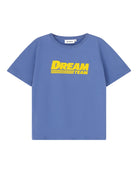 kids unisex happy human in arctic blue organic cotton by cos I said so  - front view