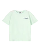 kids unisex club fan club t-shirt in aqua organic cotton by cos I said so  - front view