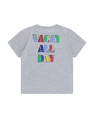 unisex vacay all day t-shirt by Cos I Said So in high quality organic cotton. The t-shirt comes in the color grey and has vacay all day in big colored letters on the back