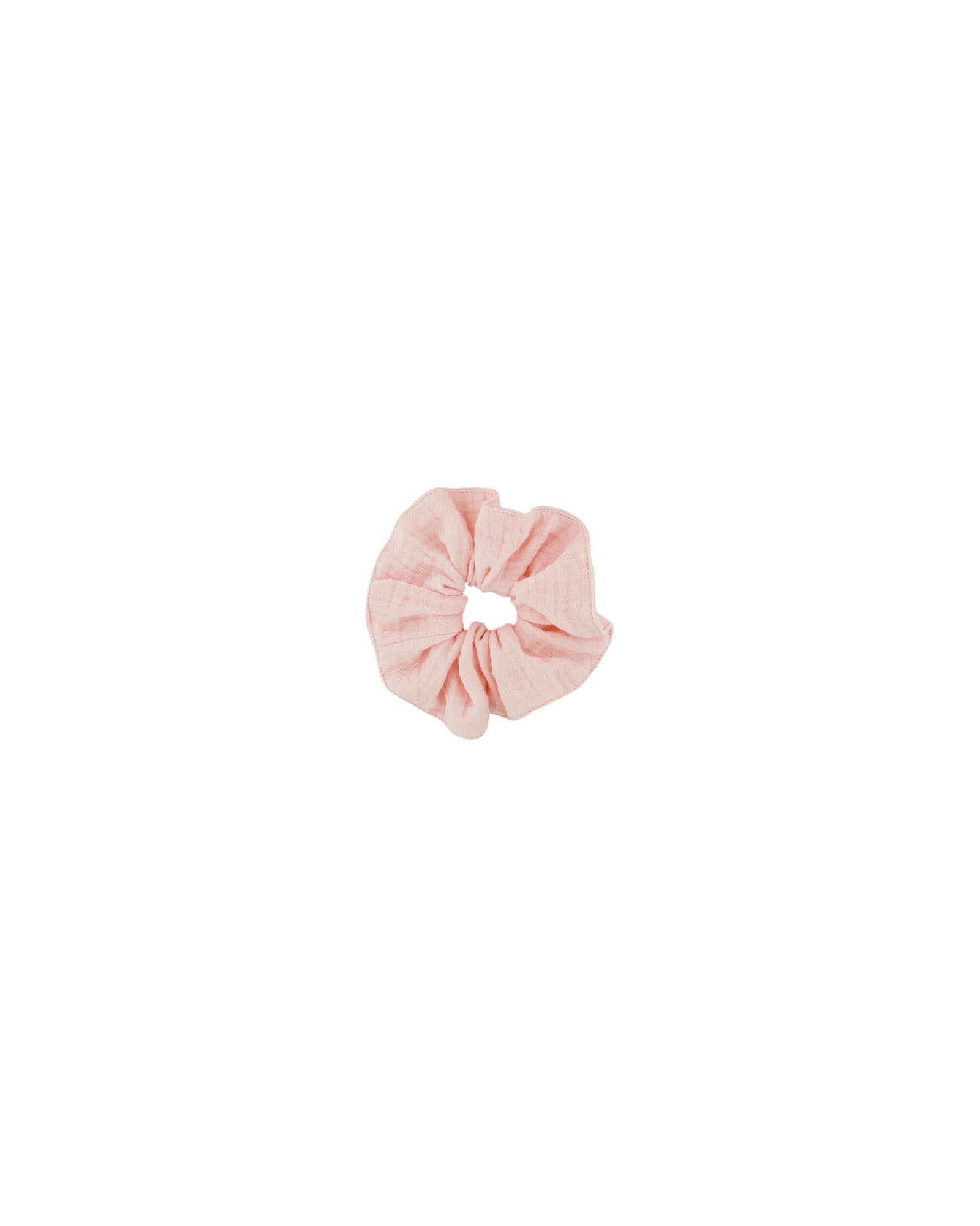scrunchie small by Les Vedettes in peach muslin cotton