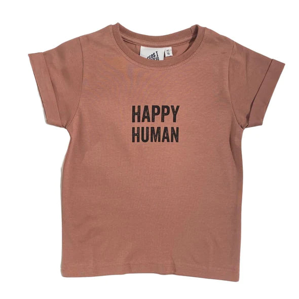 T-SHIRT - HAPPY HUMAN - BURL