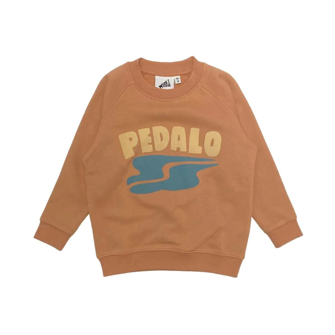 baby kid sweater long sleeve  pedalo graphic print organic cotton